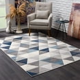 thumbnail image 1 of homeroots home decor 390232 2’ x 3’ Navy Blue Geometric Diamond Scatter Rug, 1 of 1