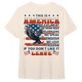 thumbnail image 6 of FLAGWIX Retro American Flag US Veteran Shirt, This Is A America, If You Don't Like It LEAVE HTT91HVN, 6 of 6