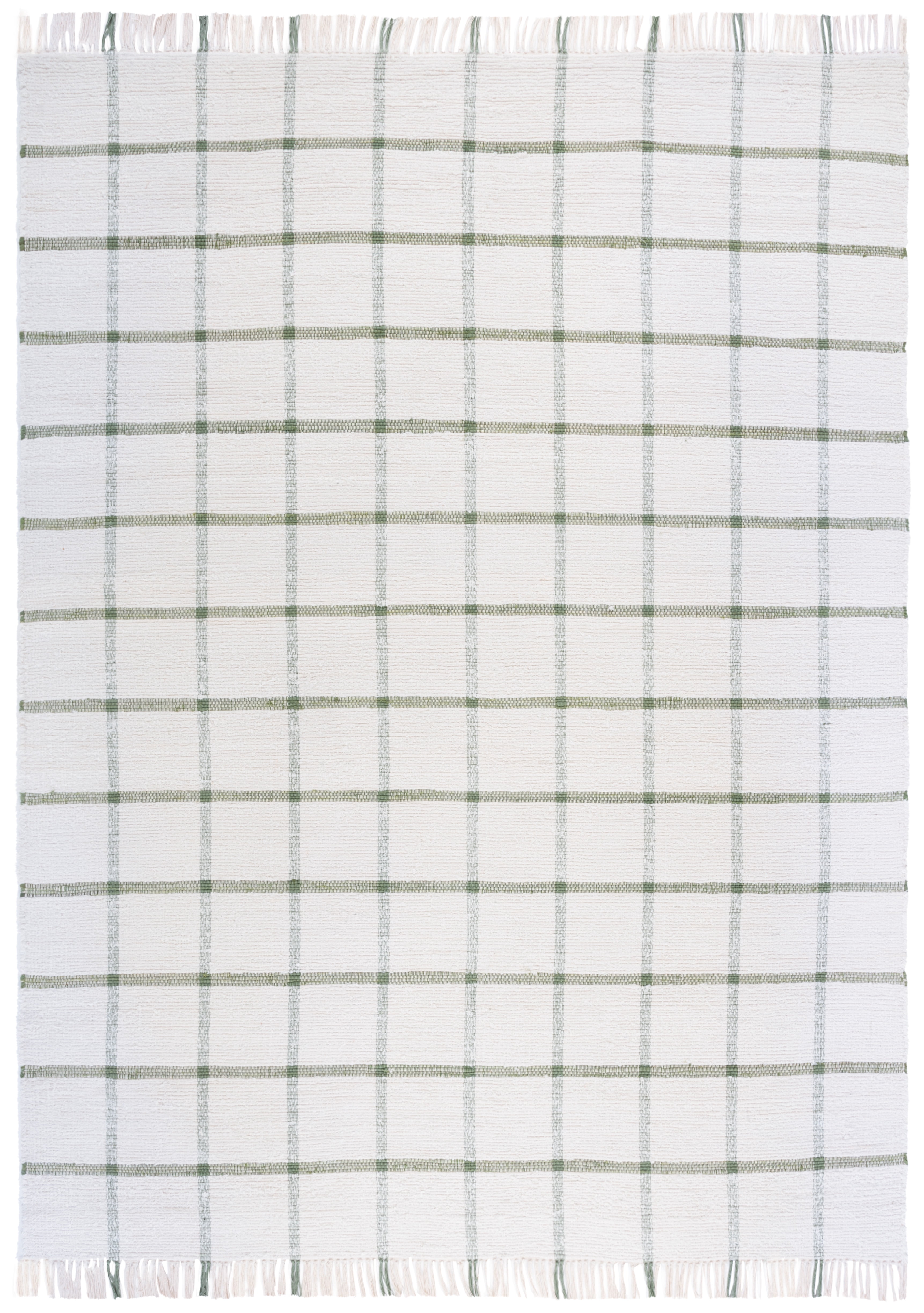 Safavieh Montauk Bevin Checkered Area Rug, Ivory/Green, 9' x 12'