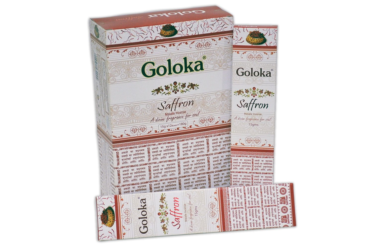 Goloka Premium Saffron series collection high end incense sticks 6