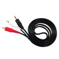 thumbnail image 2 of Conector de Audio Baoblaze 3,5 Mm Macho a 2 Conectores RCA Macho Cable de Cable Estéreo 3 piezas, 2 of 8
