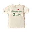 thumbnail image 4 of Mastered 2 Years Birthday Shirt for Boys Golf Themed Second Birthday Tee for Kids Natural Shirt 18 Months, 4 of 5