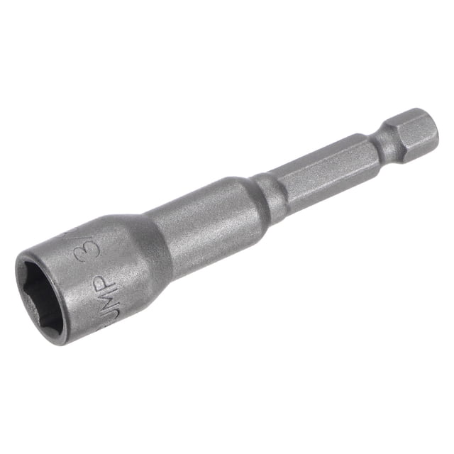 Unique Bargains 1/4' Quick-Change Hex Shank 3/8' Nut Driver Bit, No-magnetic 2.56' Length, SAE