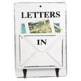 thumbnail image 1 of HURRISE Wood Mail Box Letter Rack Key Holder Wall Storage Creative Home Decoration with Hook Hanger, Letter Racks, Letter Holder, 1 of 3
