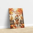 thumbnail image 3 of Happy Thanksgiving Poodle Give Thanks Fall Beanie Scarf Welcome Vertical Matte Canvas Poster Poodles Dog Lover Gifts Idea Wall Art Home Decor - 00020, 3 of 5