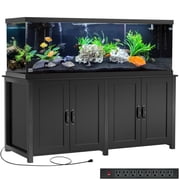 100-150 Gallon Fish Tank Stand, Heavy Duty Metal Aquarium  Cabinet , Black, 60"*24" Tabletop (Stand Only)