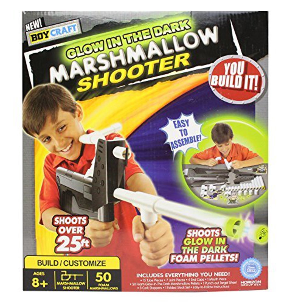 Boy Craft Glow in the Dark Marshmallow Shooter Kit
