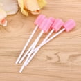 thumbnail image 5 of 100 paquetes de cuidado oral Oso de Fresa Palo de esponja desechable estéril rosa, 5 of 5