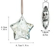 thumbnail image 3 of Japceit Crystal Pentagram Pendant, Prism Window Catcher Wind Chime Christmas Decor, Reflective Hanging Ornament for Room, Balcony, Holiday Atmosphere Display, 3 of 7