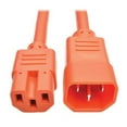 thumbnail image 2 of Tripp Lite Heavy-duty 6ft Heavy Duty Extension Cord 15a 14 Awg C14 C15 Orange 6' - Cable - Iec 60320 C14 To Iec 60320 C15 - 250 V - 15 A - 6 Ft - Mlded - Orange, 2 of 5