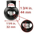 thumbnail image 2 of Paracord Planet Extra Large Spring-Loaded Plastic Cord Locks – Fits Up to 5/8 Bungee Cord, Utility Ropes, & Crafting Cords, 2 of 3