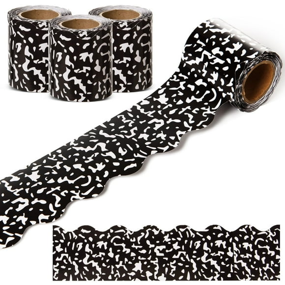 Borde de tablón de anuncios AWIZOM, composición de 99 pies, color blanco y negro