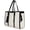 Black & Beige, variant on Laptop Bag For Women 15.6 Inch Work Tote Bags PU Leather Computer Purse For Business Office With 3 Layer Compartments