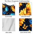 thumbnail image 4 of luoweisi Men's Beach Shorts Quick Dry Swim Trunks with Mesh Lining Sunflower Butterfly 2XL, 4 of 5