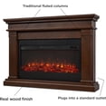 thumbnail image 3 of Real Flame Beau 59" Landscape Electric Fireplace in Dark Walnut, 3 of 9