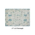 thumbnail image 3 of Better Trends 17" x 24" Bathroom Rugs 100% Cotton Soft Water Absorbent Non Slip Bath Mat Machine Washable Rug (Blue) Medallion Collection, 3 of 6