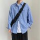 thumbnail image 3 of Blusa y camisa de manga larga con cuello vuelto para hombre, informal, con botones y bolsillos, camisa de manga larga a cuadros, camisa de lino para hombre, 3 of 6