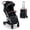 Black+Sliver, variant on INFANS Travel Stroller, Lightweight Compact Baby Stroller for Airplane with One-Hand Fold, Multi-Position Recline, Canopy, 4 Wheel Suspension, Storage Basket