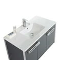 thumbnail image 5 of Fine Fixtures Oakville 48 in. W x 18 in. D x 33 in. H Wall Mounted Bathroom Vanity in Onix Grey with White Ceramic Sink - Chrome hardware, 5 of 8