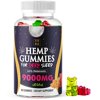 XOBO Hemp Gummies for Relaxation, Sleep & Anxiety Relief - Strong Hemp Edible Gummy Bears in Delicious Fruit Flavors - 150mg Hemp Seed Extract + 10mg Melatonin Gummies for Insomnia - 60 Serv