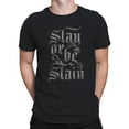 thumbnail image 2 of Gothic "Slay or Be Slain" Graphic Men's T-shirt, 2 of 3