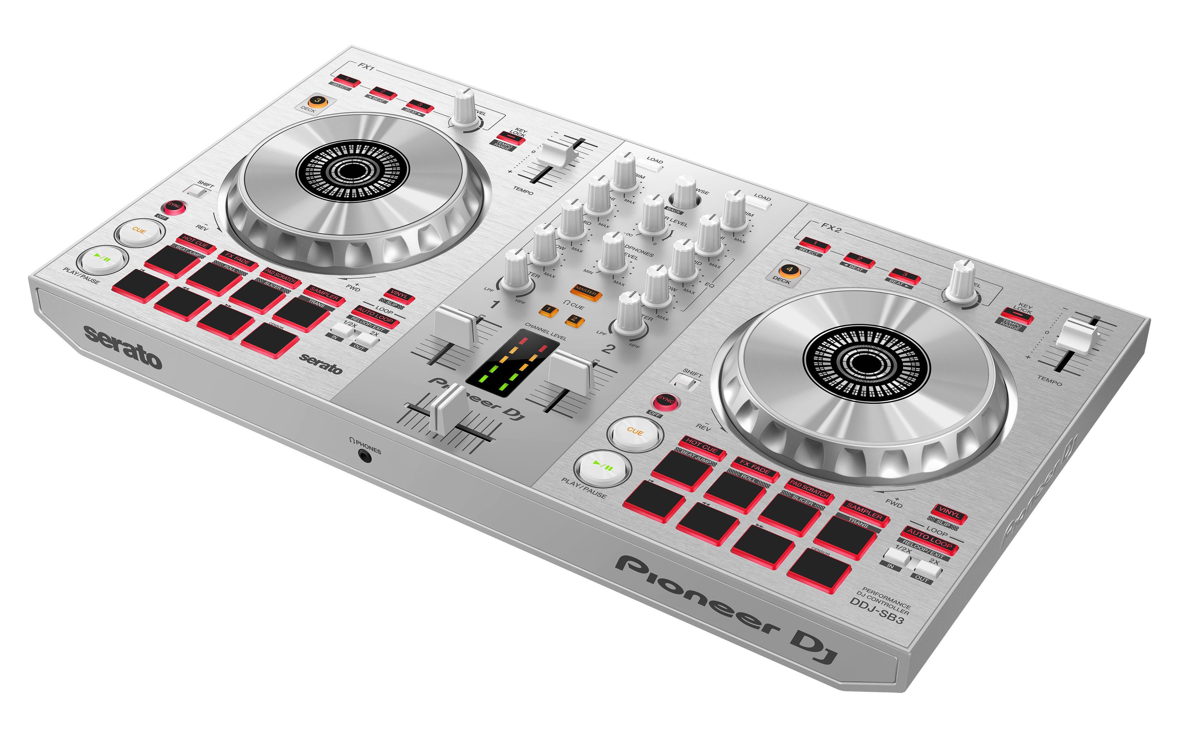 Pioneer DDJ-SB3 DJ Controller Limited Edition, Silver