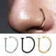thumbnail image 2 of Piercing falso de acero inoxidable para hombres y mujeres, pendientes de anillo de nariz, Clip de nariz sin perforación, joyería corporal para tabique, Punk, moda, 2 of 4