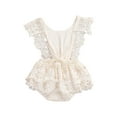 thumbnail image 3 of Cenuakty Baby Girl Cute Romper Lace Tutu Skirt Style V Neck Sleeveless Fashion Sweet Elastic Waistband Jumpsuit, 3 of 6