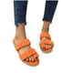 thumbnail image 4 of Amzcrzy Zapatos de mujer,Zapatos de mujer,Zapatillas de mujer, Pantuflas bajas con tacón plano y parte trasera hueca de color liso con costuras de coche para mujer Sandalias Mujer Zapatillas De Casa, 4 of 4