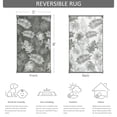 thumbnail image 2 of Aonewoe Outdoor Plastic Straw Rug 5x8 Waterproof Patio Rug Reversible Indoor Outdoor Rugs Outside Carpet for RV, Picnic, Backyard, Deck, Balcony, Porch, Beach, Gray & White, 2 of 9