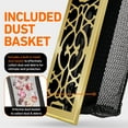 thumbnail image 2 of 2-Pack Victorian 4" X 12" Floor Vent Covers Register With Mesh Net, Polished Brass, 2 of 7