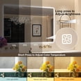 thumbnail image 3 of STARLEAD 36"x28" LED Bathroom Mirror with Bluetooth Speaker, Anti-Fog, 3 Color Dimmable Light, Frontlit & Backlit, Explosion-Proof Tempered Glass, Wall-Mounted, IP44 Waterproof, 3 of 8