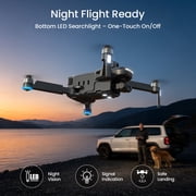 4K Drone with 3-Axis Gimbal & EIS, Holy Stone JY018 GPS Auto Return, 5.8G Phone Transmission, 36Min Flight Time, Obstacle Avoidance, Brushless Motor, Black