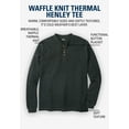 thumbnail image 5 of KingSize Men's Big & Tall Waffle-Knit Thermal Henley Tee, 5 of 6