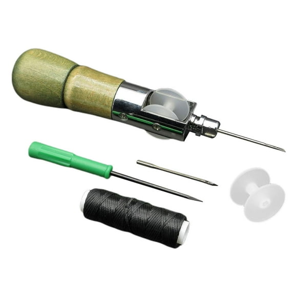 Kit de hilo para coser telas, proceso de costura, herramientas de reparación, zapatero, manualidades de bricolaje Con dispositivo de carrete