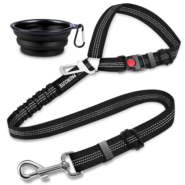 Ceinture de Sécurité pour Chien Rétractable Ceintures de Sécurité pour Voiture de Chien Ceinture de Sécurité pour Animaux Réglable pour Appuie-Tête de Véhicule Harnais de Voiture Robuste & Élastique & Durable pour Chiens