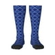 thumbnail image 1 of Fotbe Blue Gold Grid Lantern Shapes Calcetas Divertidas Estampadas para Hombre y Mujer, Calcetas de Algodón hasta la Rodilla para Caminar, Correr, Enfermería y Embarazo, 1 of 6