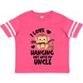thumbnail image 3 of Inktastic Monkey I Love Hanging out with My Uncle Boys or Girls Toddler T-Shirt, 3 of 5
