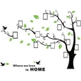 thumbnail image 4 of 3D Tree Wall Sticker DIY Home Photo Frame Wall Sticker Art Decor for Living Room, Bedroom (F Light Green Left, Length: 175*230CM), 4 of 5