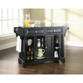 thumbnail image 4 of LAFAYETTE SOLID BLACK GRANITE TOP KITCHEN ISLAND IN BLACK FINISH, 4 of 6