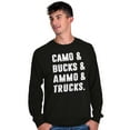 thumbnail image 4 of Camo Bucks Trucks Cute Hunter Son Men Big & Tall Long Sleeve Tee Brisco Brands 2X, 4 of 6