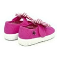 thumbnail image 5 of Victoria Toddlers Slip On Canvas Bow Shoes, Fuchsia \ White,7.5 M US, 5 of 7