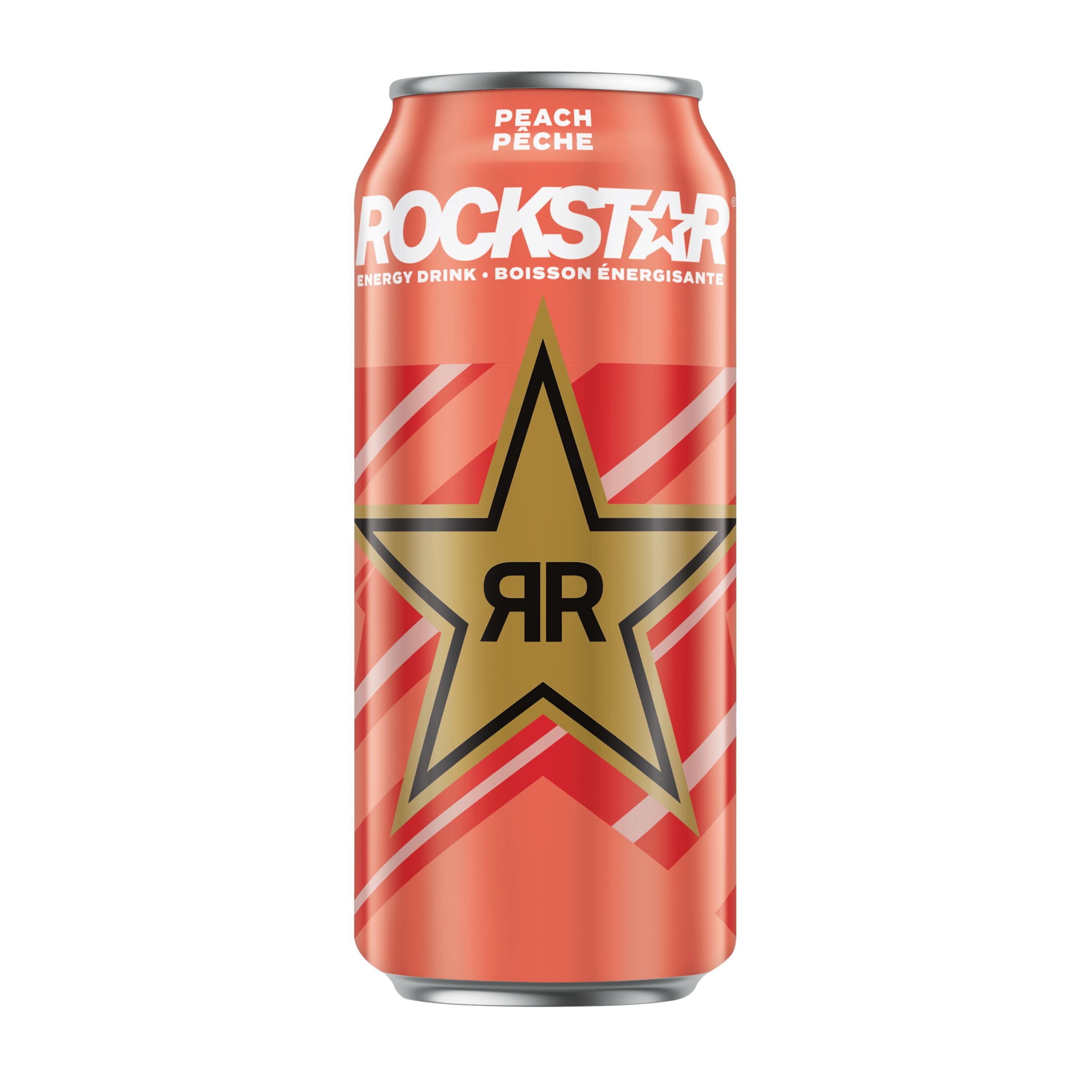 Rockstar Punched Pêche Boisson Énergisante 473 mL, Canette