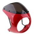 thumbnail image 2 of 175mm/7'' Headlight Fairing Windscreen with Mounting Parts - Red, 2 of 8