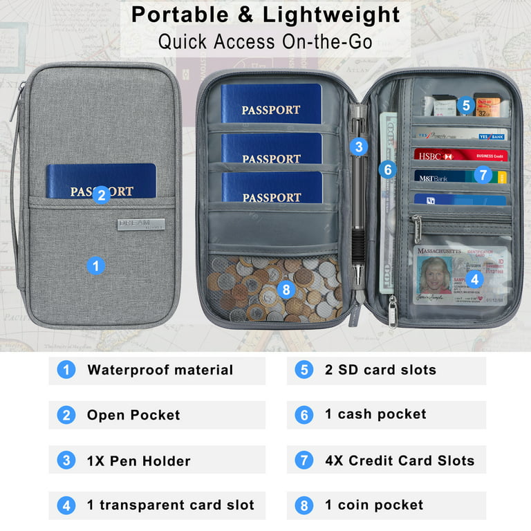 Waterproof Container Travel Money Phone Holder