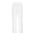 thumbnail image 5 of Girls Sweatpants Girls Athletic Sweatpants with Pockets Drawstring Pants Boys White Joggers Boys Size 11-12 Years Sweatpants, 5 of 9