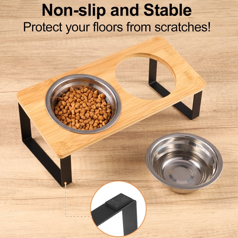 Qweryboo Elevated Stainless Steel Cat Bowls, 15-Degree Tilt photo 5