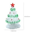thumbnail image 2 of Mini Crystal Christmas Tree With Led Lights, 10Cm Tabletop Decor, Battery-Operated Sparkling Ornament For Home, Office, Gift, Holiday Decoration, 2 of 6