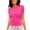 Pink, variant on Landzoo Women'S T-Shirt Solid Color Short Sleeve Crew Neck Tops Summer Casual Women Tees Size L Beige