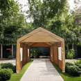 thumbnail image 6 of 10x20ft heavy duty outdoor car canopy carport portable garage, 6 of 9